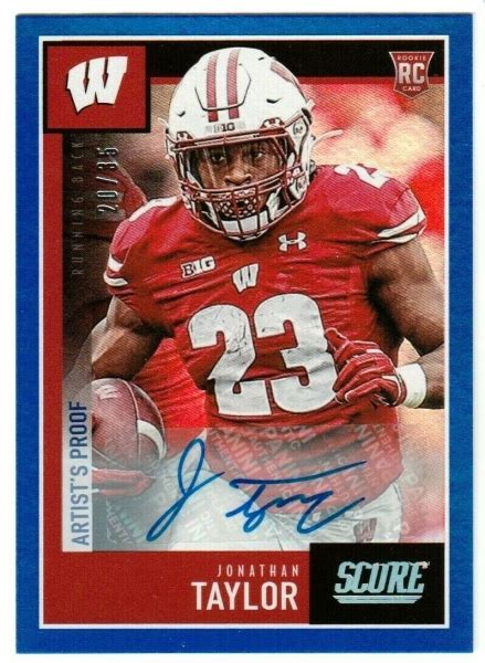 Jonathan Taylor Rookie Cards Emerge as 2020 Draftee Makes His Mark