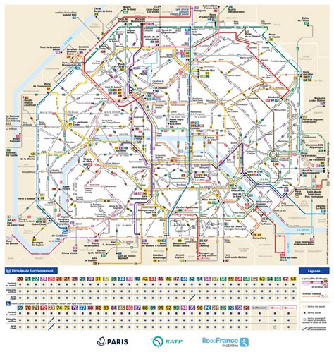 Transit Maps: Submission – Official Map: Buses of Paris, France, 2019