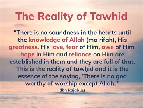 Reality of Tawhid