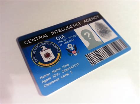 Custom CIA Holographic ID Badge by Malinkocrafts on Etsy