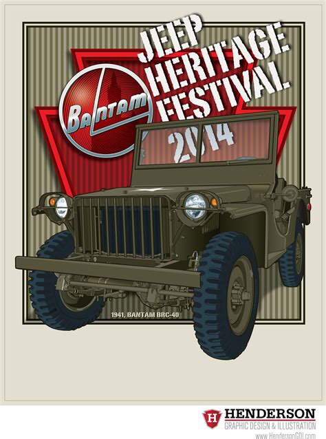 2014 Bantam Jeep Heritage Festival Poster