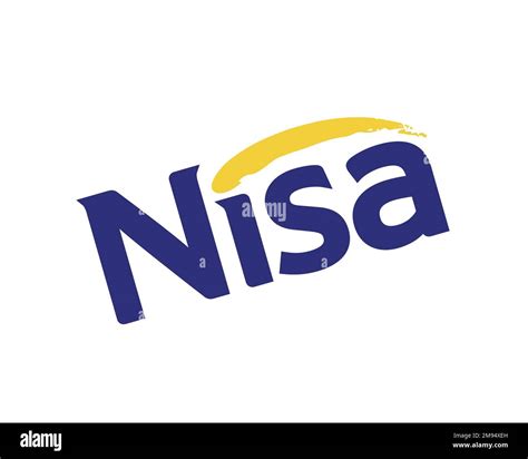 Nisa Retail, er Nisa Retail, er, Rotated Logo, White Background Stock ...