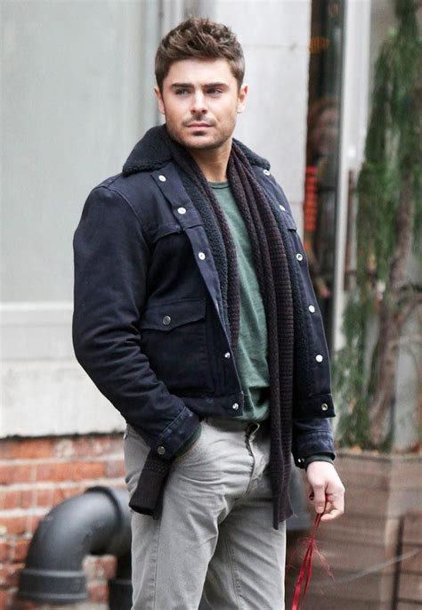 Pin by Whitni Alis on Zac Efron | Leather jacket men, Zac efron, Semi casual outfit