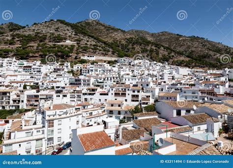 Andalusian White Villages in Spain Stock Photo - Image of potted ...