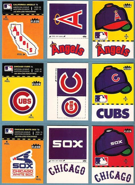 The Fleer Sticker Project: 1980 Fleer Baseball Stickers & World Series ...