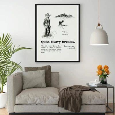 Zach Bryan Quiet Heavy Dreams Poster