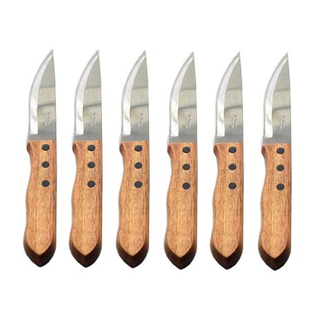 Wood Handle Steak Knife set 6 Manufacturers and Suppliers - China ...