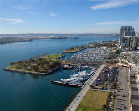 San Diego Embarcadero stock photo. Image of boats, shore - 45801016