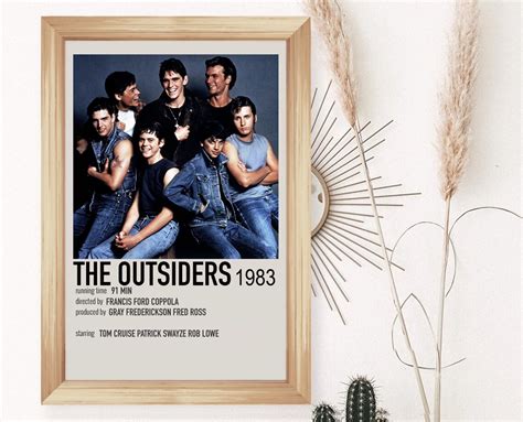 The Outsiders Movie Poster Art Gift Vintage Movie Poster | Etsy