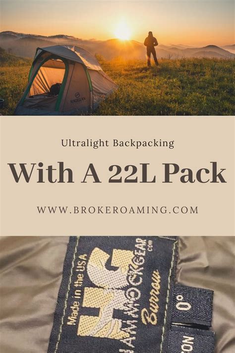 Ultralight Backpacking with a 22L Pack | Backpacking for beginners, Backpacking, Ultralight ...