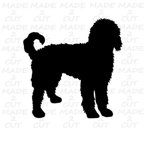 Golden Doodle SVG Dog Silhouette Studio Puppy Design | Etsy