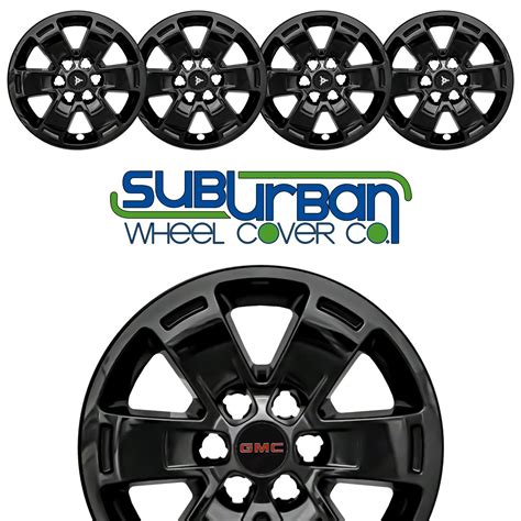 2015-2020 GMC Canyon 16" GLOSS BLACK Wheel Skins # IMP-444BLK NEW SET/4 ...