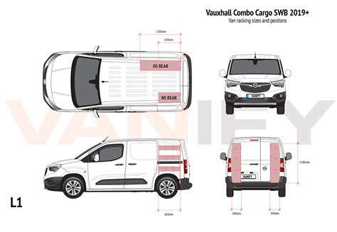 Vauxhall Combo Cargo 2019+ SWB XL van racking. Free next day delivery.