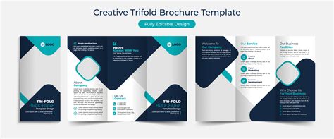 Creative Corporate Business Trifold Brochure Template Design, abstract business Trifold brochure ...