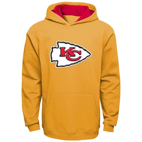 Youth Yellow Kansas City Chiefs Fan Gear Prime Pullover Hoodie