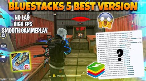 Bluestack 5 Best Version For Low End PC | No Lag | Free Fire Max Lag Fix After Update - YouTube