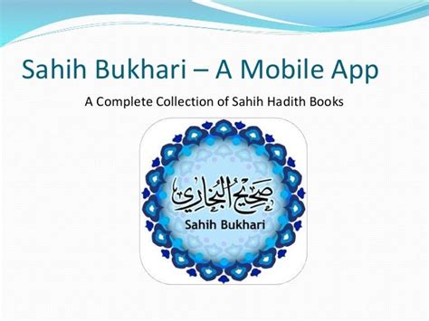 Sahih Bukhari - Download Full Collection of Sahih Hadith