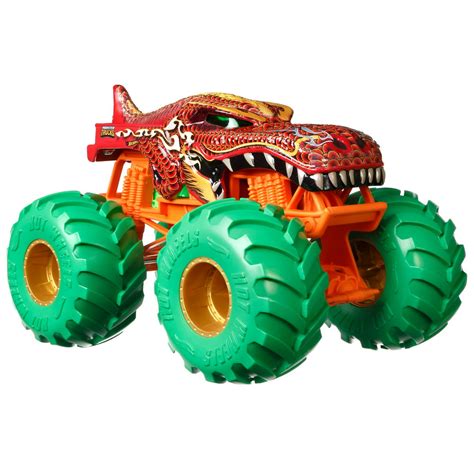 Hot Wheels Monster Trucks Mega-Wrex 1:24 Scale Vehicle - Walmart.com - Walmart.com