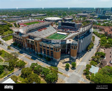 Aerial Views Darrell K Royal Memorial Stadium Stock Photo - Alamy