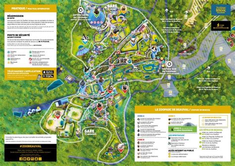 Cartes et plans détaillés du Zoo de Beauval