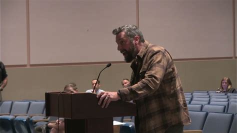 Matt Kreuger speaks at the Hollidaysburg Area School District School Board meeting, Nov. 7, 2022 ...