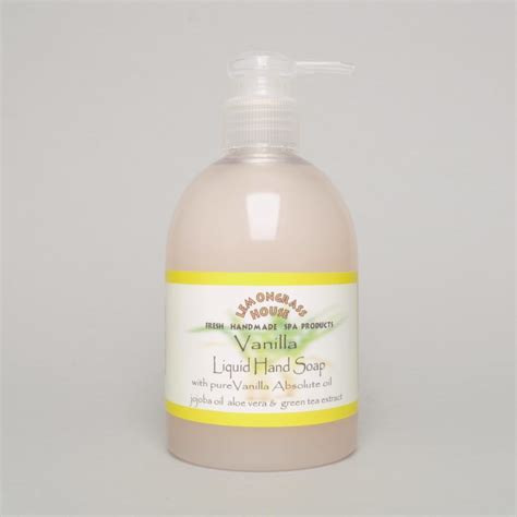 Vanilla Scented Liquid Hand Soap From Lemongrass House UK