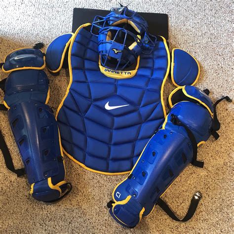 Brand New Pro Issue Nike Catchers Gear Royal And Yellow | SidelineSwap
