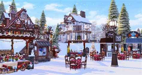 Sims 4 Winter Festival 冬季慶典 (No CC) [Ruby Red Sims]