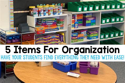 Classroom Organization for Primary Grades - First Thinkers