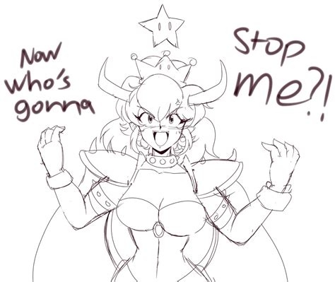 SuperPeachy64 (Comms Closed) on Twitter: "WIP of Bowsette finally getting her hands on a Power ...