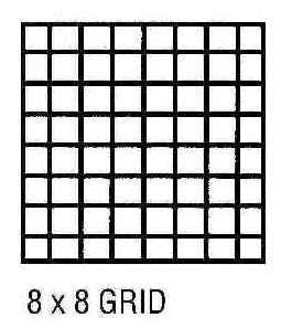 8x8 Grid Drafting Film 3 Mil Double Matte Film for Pencil & Pen