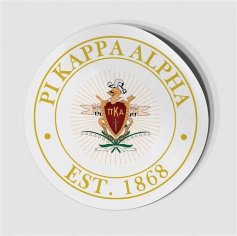 Pi Kappa Alpha Circle Crest - Shield Decal SALE $6.95. - Greek Gear®