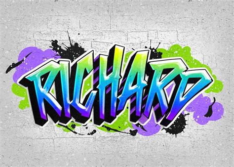 Custom Graffiti Name Tag Print Art Different Styles Personalised ...