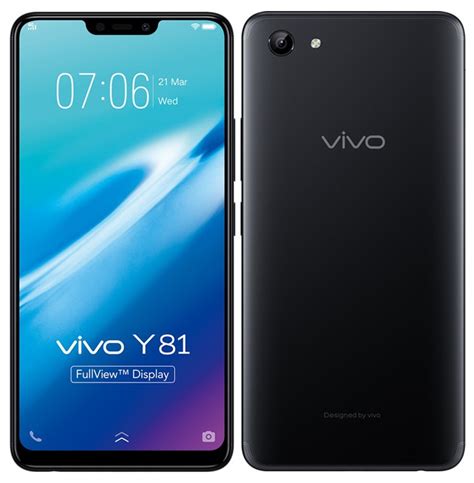 Vivo Y81 with 6.22-inch 19:9 FullView display, Helio P22 Octa-Core 12nm ...