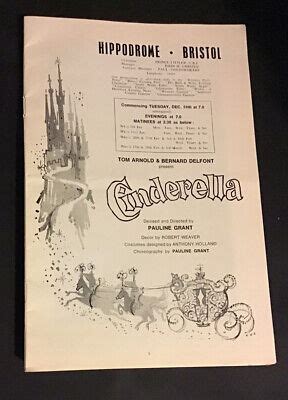 BRISTOL HIPPODROME PANTOMIME Programme “Cinderella” With Mike & Bernie Winters £5.00 - PicClick UK