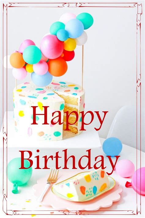 Happy birthday cake balloons Happy Birthday Cards Images, Happy Birthday Wishes Images, Happy ...