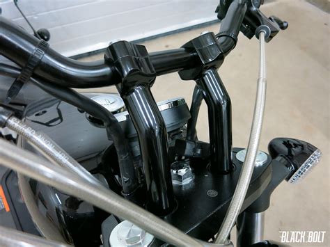 Black Bolt - Star Bolt / Yamaha XV950 blog: Pullback riser installation on Yamaha Bolt