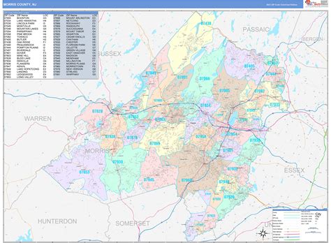 Map Of Morris County Nj Towns - Map Of New Jersey