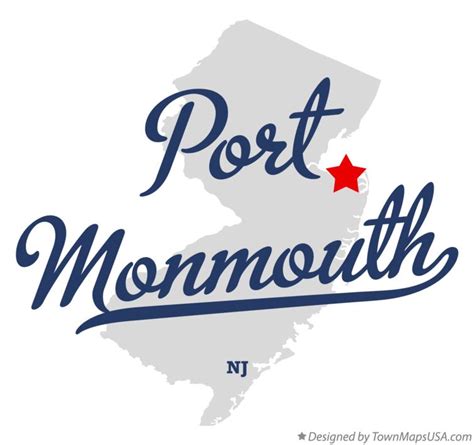 Map of Port Monmouth, NJ, New Jersey