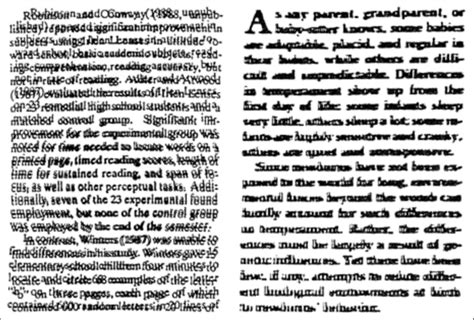 Examples of passages displayed how a child with dyslexia may see ...