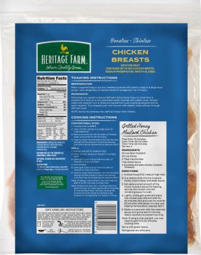 Heritage Farm Frozen Raw Boneless Skinless Chicken Breast, 48 oz - Fry’s Food Stores