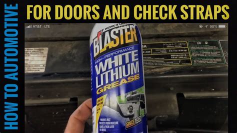 Here's A Tip For The Best Lubricant To Use On Car Door Check Straps, Hinges And Latches - YouTube