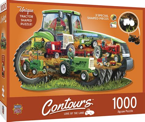 Masterpieces Puzzle Contours Shaped Tractor Shape Puzzle 1000 pieces – Gamerholic