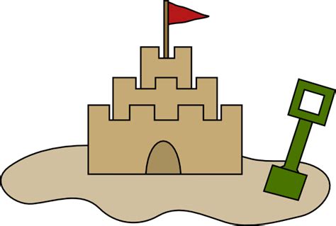 Sand Castle Clip Art at Clker.com - vector clip art online, royalty ...