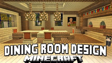 Minecraft Tutorial: How To Build A House Part 13 (Dining Room Chairs And Table Design) - YouTube