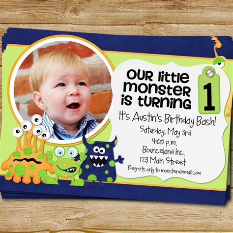 Printable Monster Birthday Invitation Monster Birthday Invite Monster ...