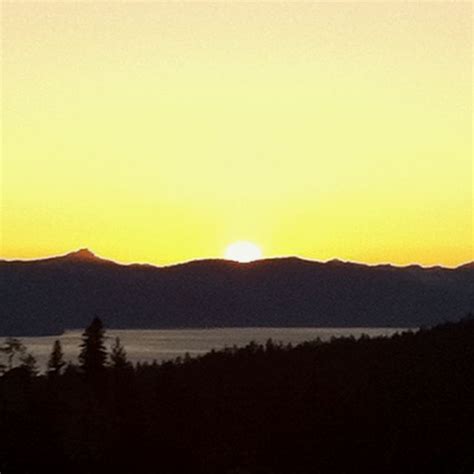 Sunset over South Lake Tahoe | South lake tahoe, Tahoe, Places to travel