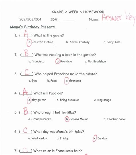 Worksheet 1 Answer Key | Order of Operation Worksheets