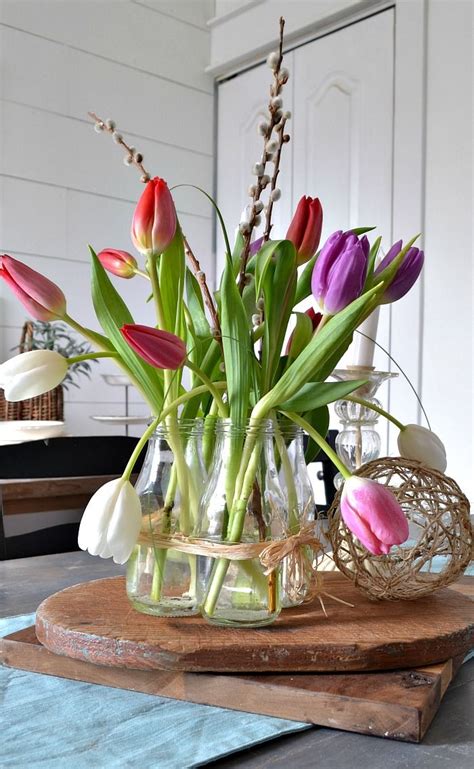 How to Arrange Grocery Store Tulips Farmhouse Style - Red Cottage Chronicles | Tulips ...