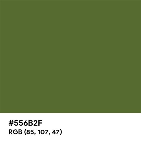 Dark Olive Green color hex code is #556B2F